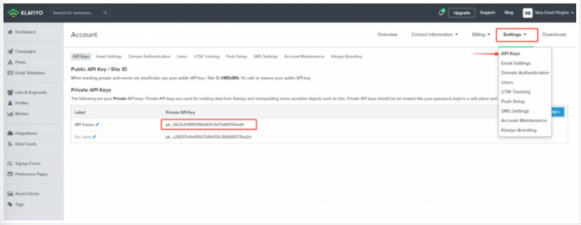 Step 2: Integrate with Klaviyo image 2 | Klaviyo WordPress integration